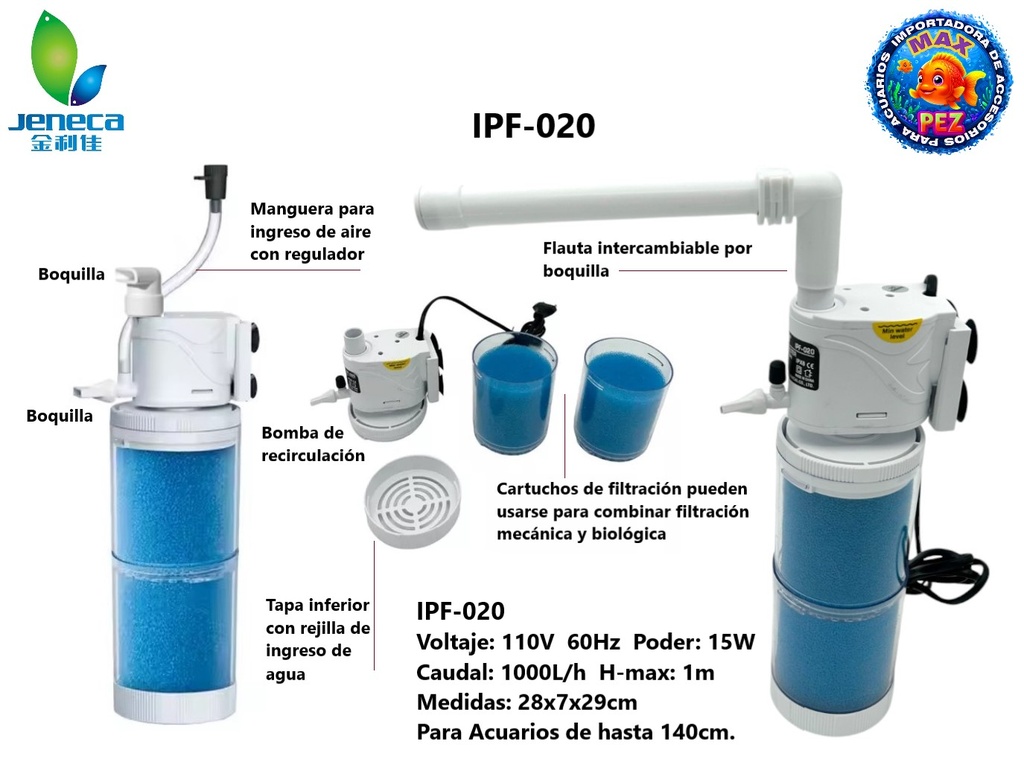 Filtro Sumergible  IPF-020  JENECA