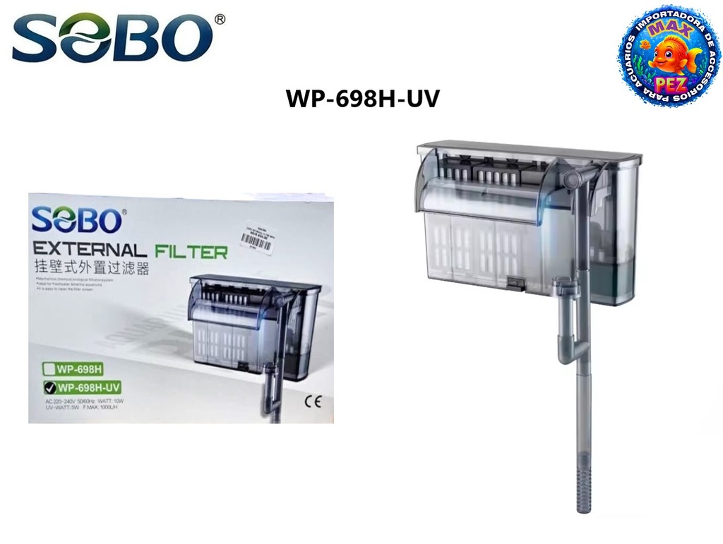 Filtro Cascada  WP-698H-UV  SOBO