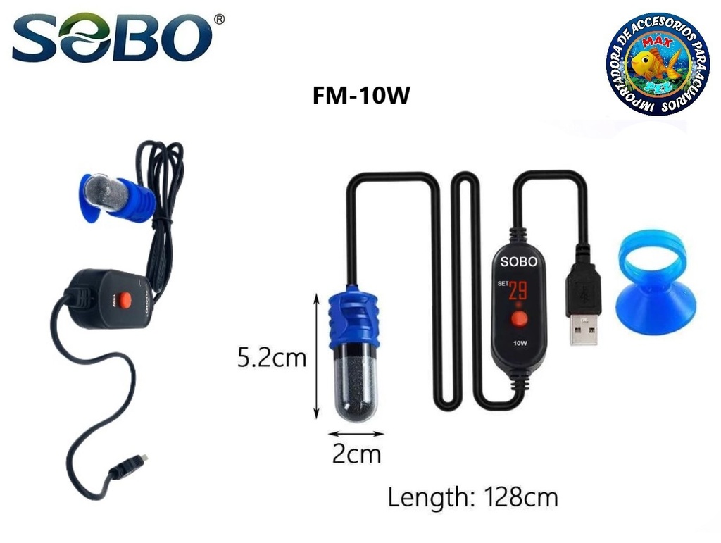 Calentador de acuario  FM-1OW  SOBO 10W