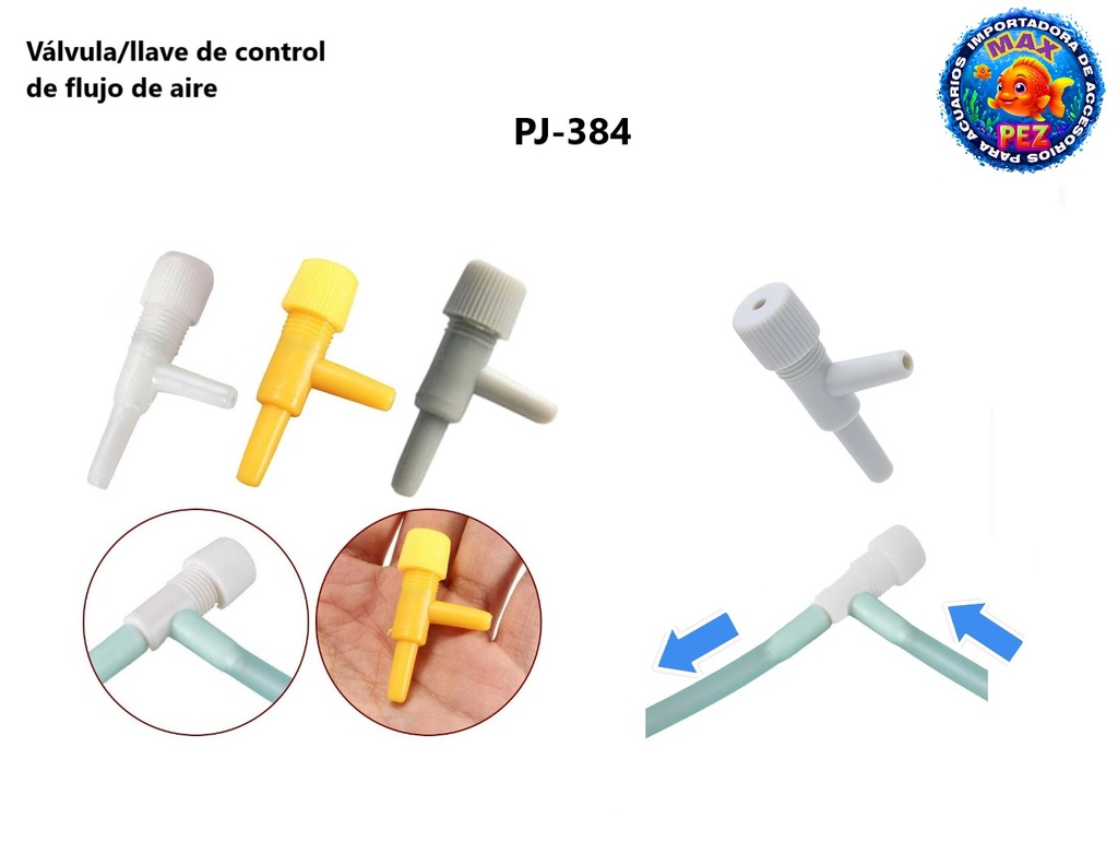 PJ-384 Válvula/Llave de control de flujo de aire
