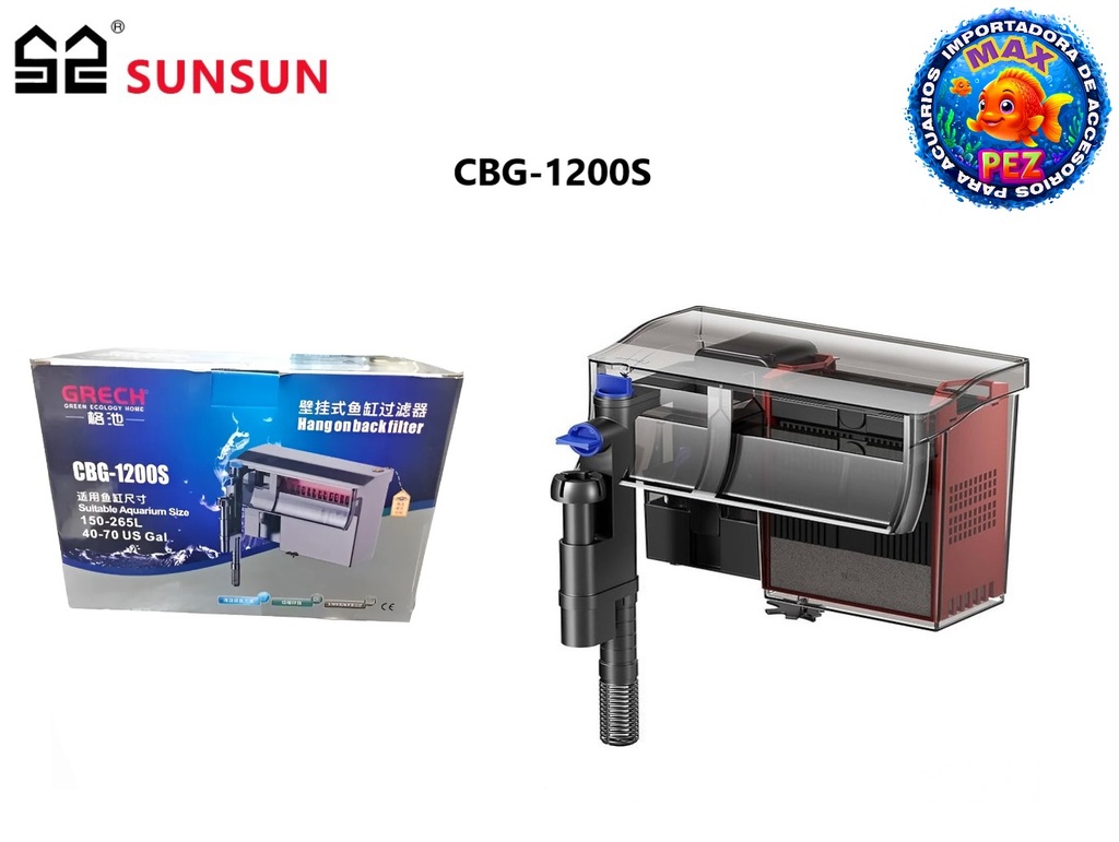 Filtro Cascada  CBG-1200S  SUNSUN