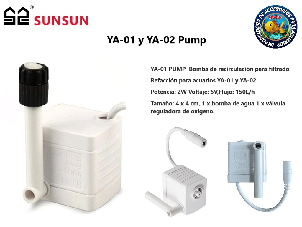 YA-01 y YA-02 Bomba de repuesto