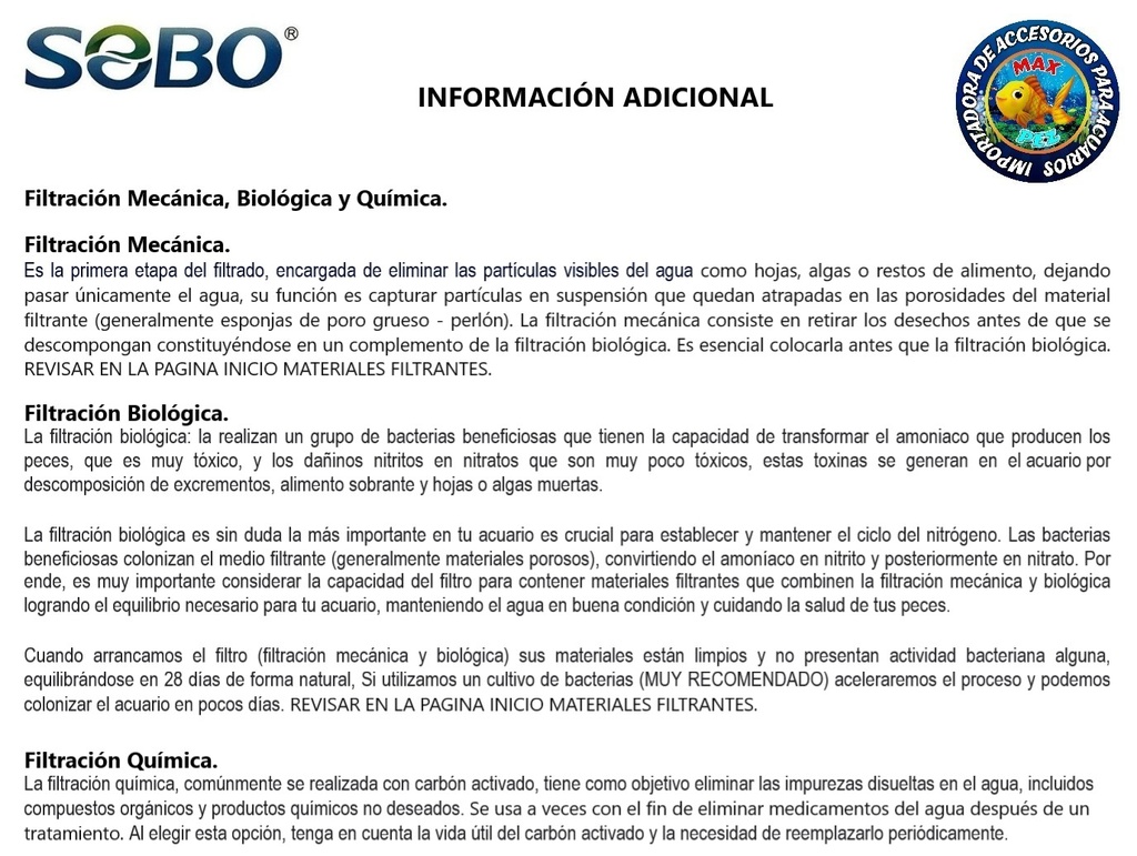 Acuario  SO-600F  SOBO