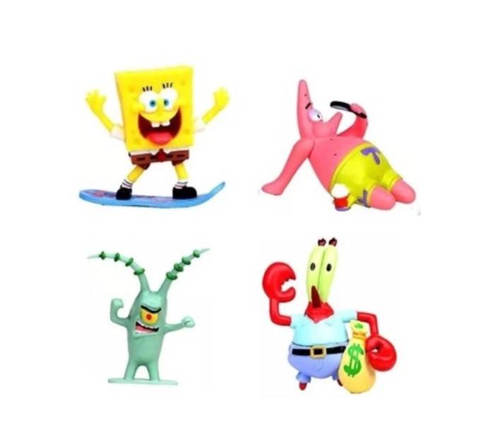 Adorno Personajes Bob Esponja AQ-250  PACK2